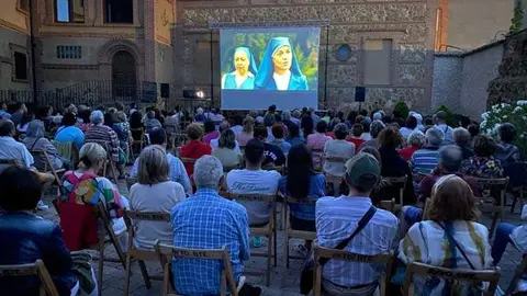 Proyección del cine de verano en Benavente. Fotografía: Interbenavente