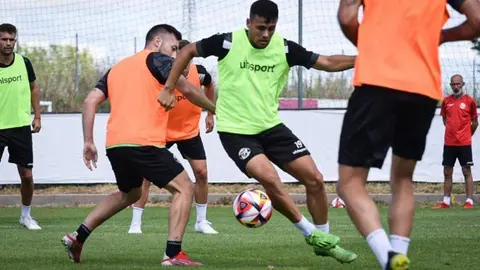 Momento de un entrenamiento del Zamora CF. Imagen: Zamora CF