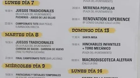 Cartel fiestas Valcabado