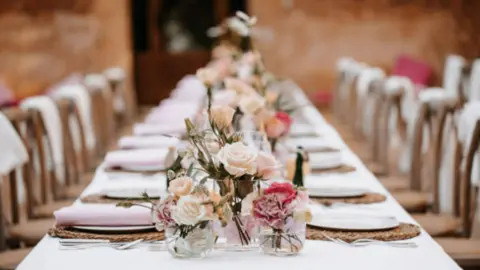 Balquete de boda. Fotografía de archivo