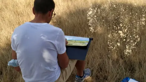 Cartel Pintando en Sejas