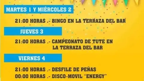 Cartel de fiestas de Algodre