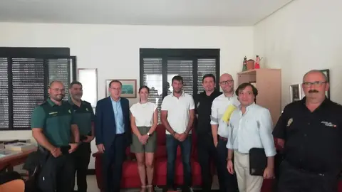 Reunión de la subdelegación del Gobierno, representantes de las FCSE y del Ayuntamiento de Alcañices