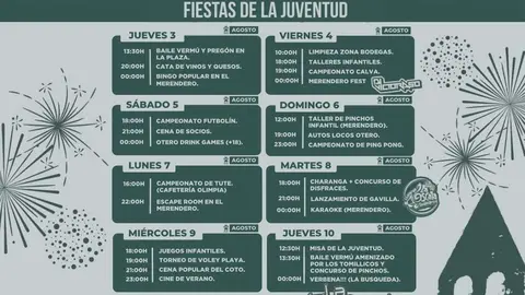 Cartel fiestas de Otero de Bodas