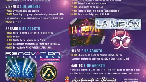cartel de fiestas Rabanales