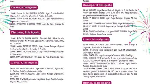 Cartel de fiestas de Arujillo