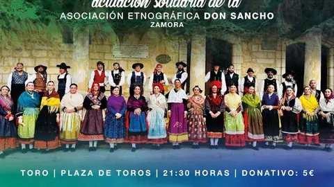 Cartel actuación solidaria por la investigación contra cáncer