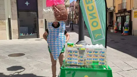 Lotero disfrazado de helado