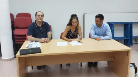 Ángel Marqués, Tamara Campos y Víctor Garrido