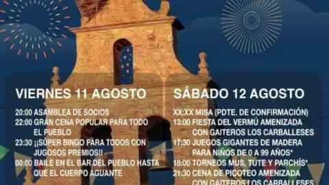 cartel de fiestas Donadillo