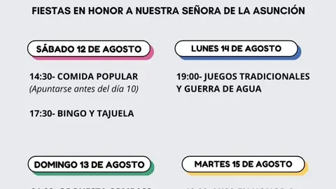 cartel de fiestas Flores de Aliste