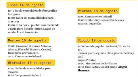 Carbajosa. Semana Cultural