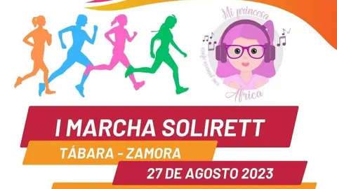 Cartel de la primera marcha solidaria 'Solirett'