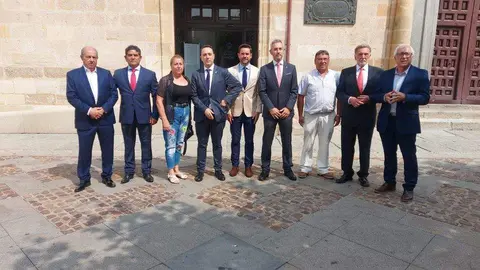 PSOE-Diputación de Zamora. Grupo Socialista con Antidio Fagúndez y José Fernández