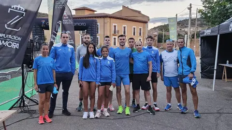Integrantes del Benavente Atletismo durante el fin de semana