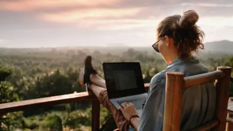 Fotografíaa de archivo desconexión vacaciones