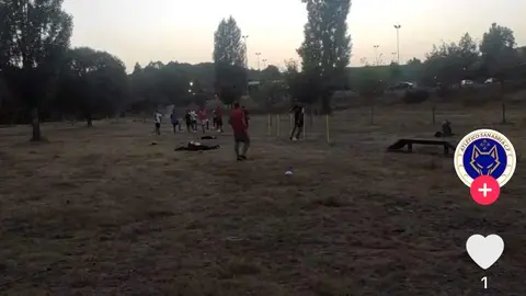 Entrenamiento del Atlético Sanabria