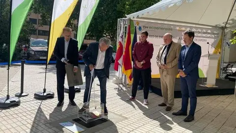 red de calor con biomasa