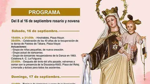 Cartel Virgen del Carmen Tábara