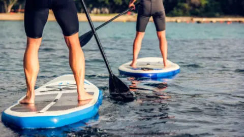 Paddle Surf. Fotografía de archivo