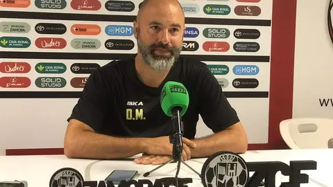 David Movilla en rueda de prensa previa al duelo ante el Covadonga
