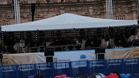 Durmiendo en la Plaza Mayor vía Salamancartvaldia.es