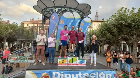 Podio de la carrera en Burgos
