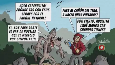 Grafitis vía El Rincón de Miguel