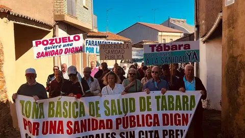 Protesta Tábara. Imagen cedida