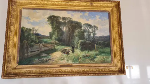 cuadro dañado Palacio de la Encarnación