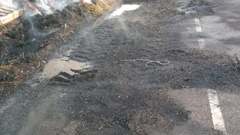 Los daños en la calzada han provocado el cierre del tramo entre Sarracín y Riofrío