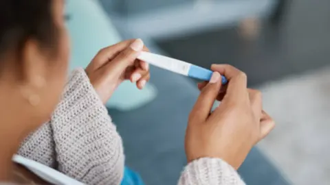 Test de embarazo. Fotografía de archivo