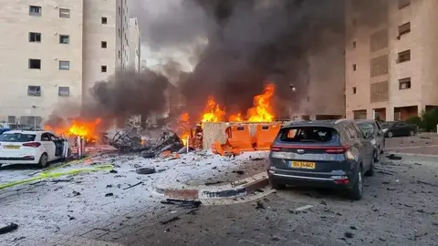 Ataque de Hamás contra Israel. Fotografía: @Defensa_Israel. Imagen de archivo