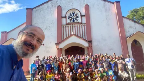 Jesús Campos en la República Centroafricana. Fotografía: CEDIDA