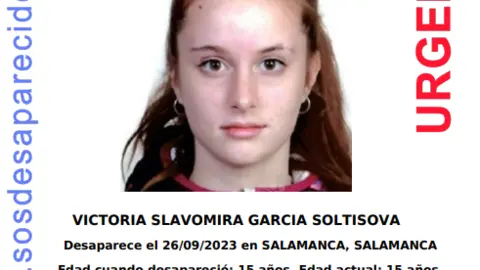 Menor desaparecida en Salamanca