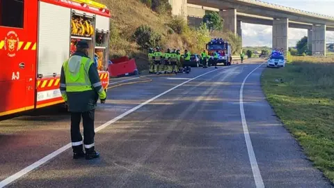 Accidente en la  ZA-P-1405
