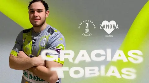 Tobías Bara abandona el Balonmano Zamora