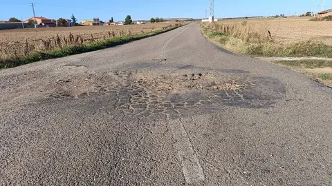 Camino agrícola entre Casaseca de las Chanas y Cazurra