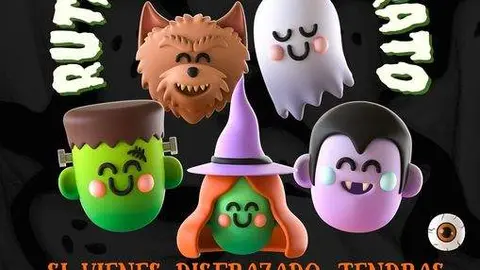 Cartel Ruta del truco o trato