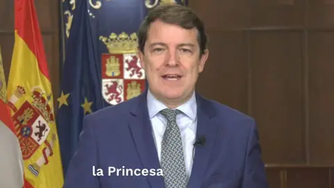 mañueco mensaje a la Princesa Leonor