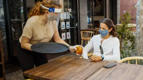 Fotografía de archivo terrazas Covid