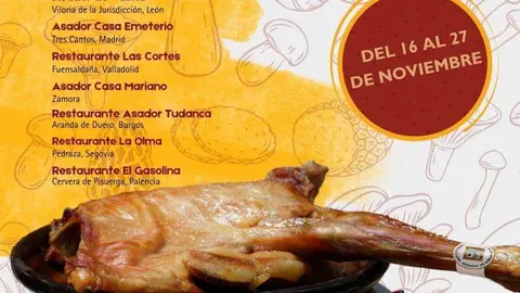 jornadas de lechazo y setas, cartel