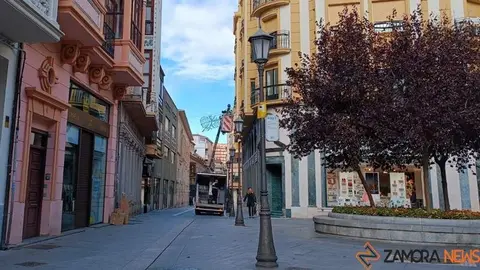 Instalación de las luces de Navidad