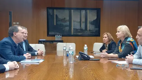 Delegada con el delegadod e la AEMET