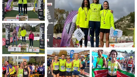 Corredores del CD Zamora Corre-Adarse en las diferentes pruebas celebradas este fin de semana