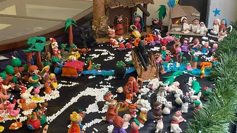 Belén de plastilina