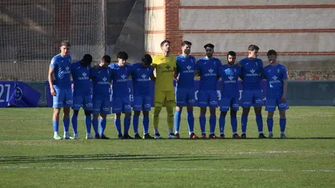 Minuto de silencio en el Villaralbo-Palencia CF