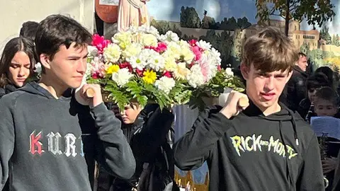 procesión, colegio Santísima Trinidad de Zamora