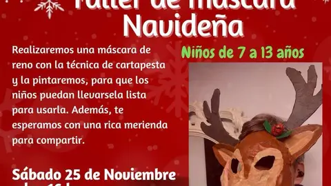 Nuevo taller de máscara navideña