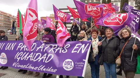 PSOE Zamora. Concentración UGT-CCOO Día Internacional Mujer 8M2023